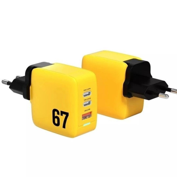 МЗП Veron TC-67 GaN 67W PD QC3.0 Yellow