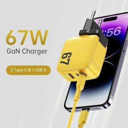 МЗП Veron TC-67 GaN 67W PD QC3.0 Yellow