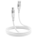 Кабель Proove Soft Silicone USB to Micro 2.4A 1m White (CCSO20001302)