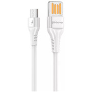 Кабель Proove Double Way Silicone USB to Micro 2.4A 1m White (CCDS20001302)
