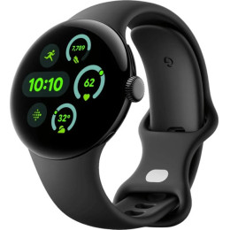 Смарт-часы Google Pixel Watch 3 41mm Wi-Fi Matte Black Aluminum Case/Obsidian Active Band