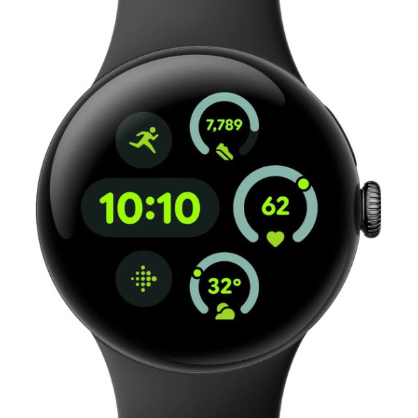 Смарт-годинник Google Pixel Watch 3 41mm Wi-Fi Matte Black Aluminum Case/Obsidian Active Band