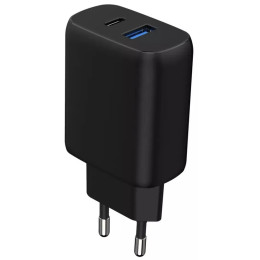 Мережевий зарядний пристрій Proove Silicone Power 2 30W (Type-C + USB) + cable Type-C to Type-C 1m Black (WCSP23011001) 2
