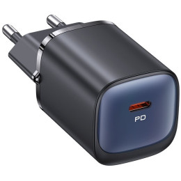 Сетевое зарядное устройство Usams US-CC251 single USB-C PD3.0 30W 3A Black