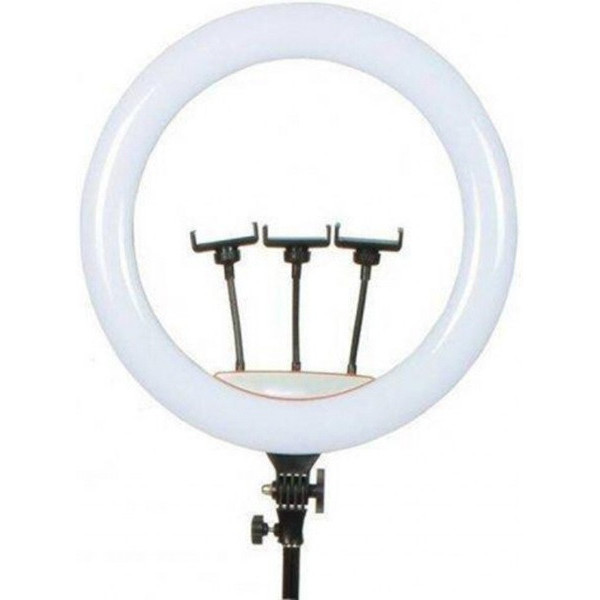 Лампа Кільцева LED 45 cm 18" 256 Lights Touch Switch Adapter LJJ-45