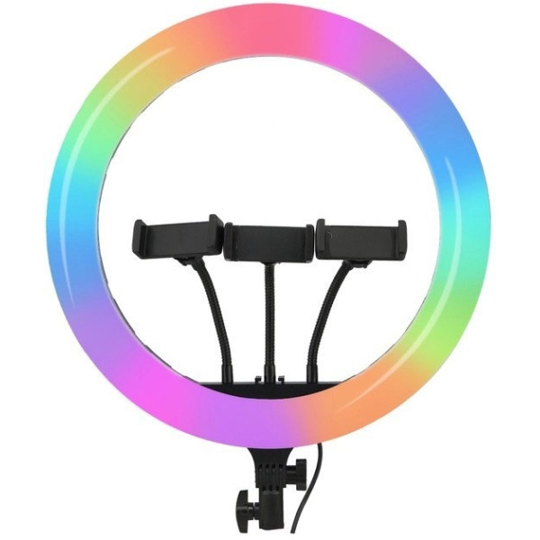 Лампа Кільцева LED 45 cm 18" 256 Lights Touch Switch Adapter LJJ-45