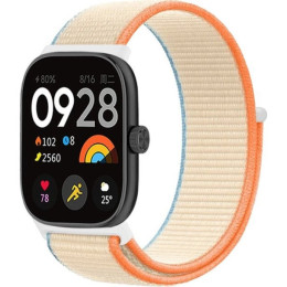 Ремінець нейлоновий ArmorStandart для Xiaomi Band 9 Pro/8 Pro/Redmi Watch 4/5 Orange Beige (ARM73976)