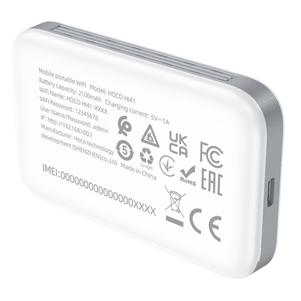 Модем Hoco HI41 Portable Mobile WiFi Transmitter White