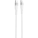 Кабель Proove Light Silicone Type-C to Type-C 60W 1m White (CCLC60001102)