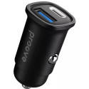 Автомобільний зарядний пристрій Proove Flash 30W (Type-C + USB) + Cable Type-C to Type-C Black (CCFC30111201)