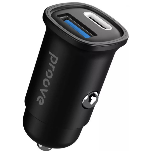 Автомобильное зарядное устройство Proove Flash 30W (Type-C + USB) + Cable Type-C to Type-C Black (CCFC30111201)