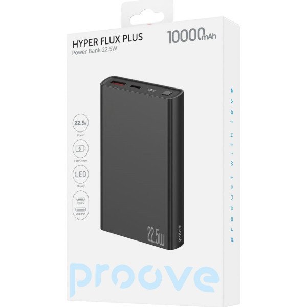 Power Bank Proove Hyper Flux Plus 22.5W 10000mAh Black (PBF122120001)