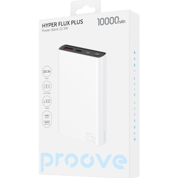 Power Bank Proove Hyper Flux Plus 22.5W 10000mAh White (PBF122120002)