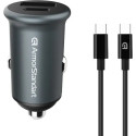 АЗУ ArmorStandart USB Type-C PD20W + USB QC 3.0 Grey + кабель USB-C (ARM82461)