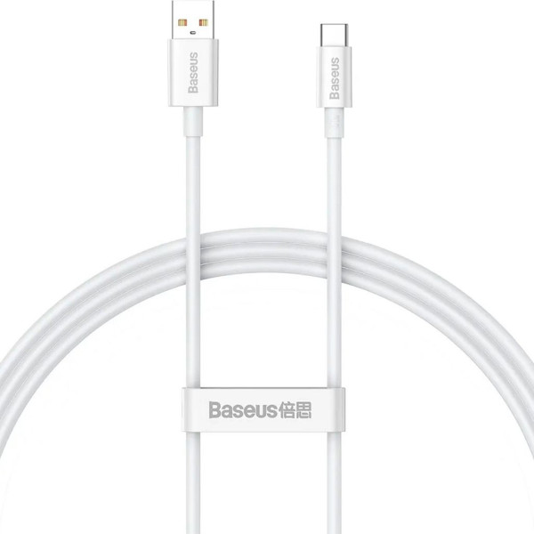 Кабель Baseus Superior Series Fast Charging Data USB to Type-C 100W 1m White (P10320102214-01)