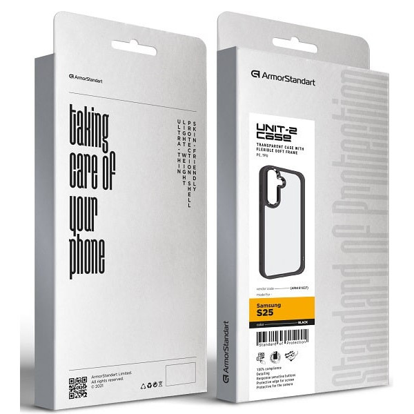 Чехол ArmorStandart UNIT2 для Samsung S25 Black (ARM81837)