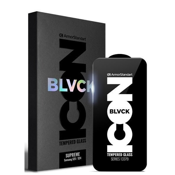 Захисне скло ArmorStandart Supreme Plus Black Icon для Samsung S25 Plus (ARM85454)
