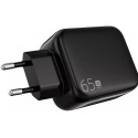 Сетевое зарядное устройство Proove Fixtape GaN Type-C 65W Black (WCFP65010201)