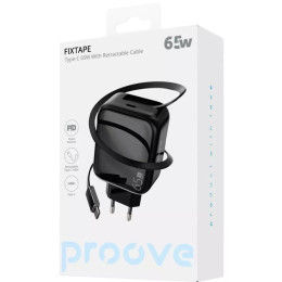 Мережевий зарядний пристрій Proove Fixtape GaN Type-C 65W Black (WCFP65010201)