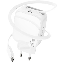 Мережевий зарядний пристрій Proove Fixtape GaN Type-C 30W White (WCFP30010202)