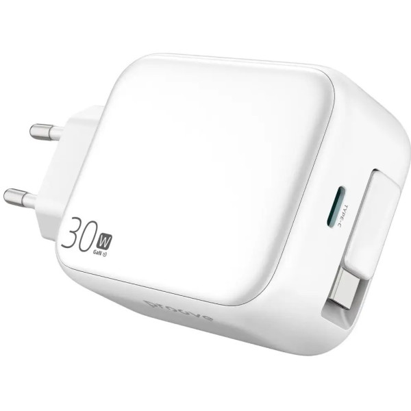 Мережевий зарядний пристрій Proove Fixtape GaN Type-C 30W White (WCFP30010202)