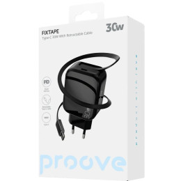 Мережевий зарядний пристрій Proove Fixtape GaN Type-C 30W Black (WCFP30010201)