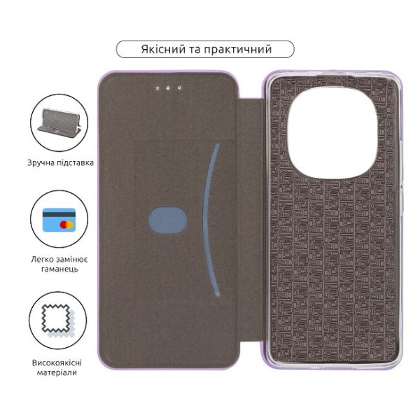 Чехол-книжка ArmorStandart G-Case для Xiaomi Redmi Note 14 Pro 4G Lilac (ARM83382)