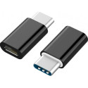 Адаптер Cableexpert Micro USB - Type-C (F/M) Black (A-USB2-CMmF-01)