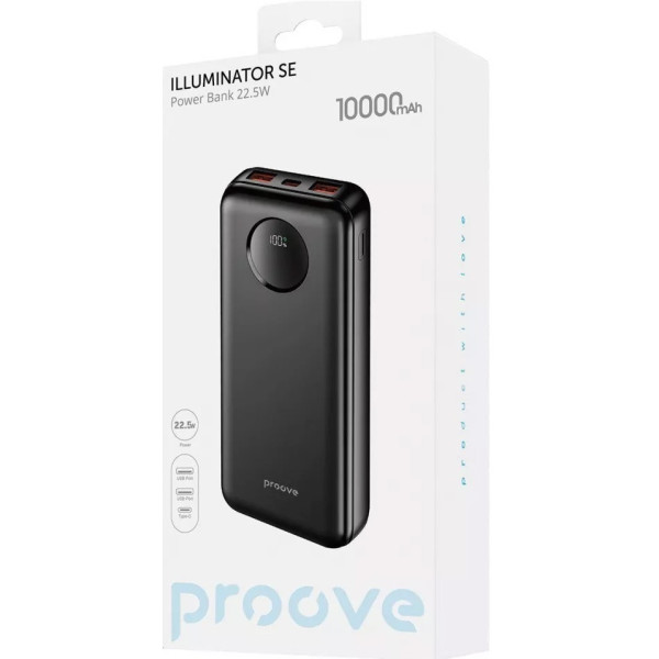 Power Bank Proove Illuminator SE 22.5W 10000mAh Black (PBIL10212201)