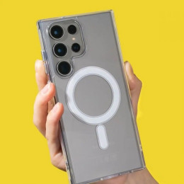 Чехол WAVE Clear (PC+TPU) with Magnetic Ring для Samsung A26 5G A266 Прозрачный 2