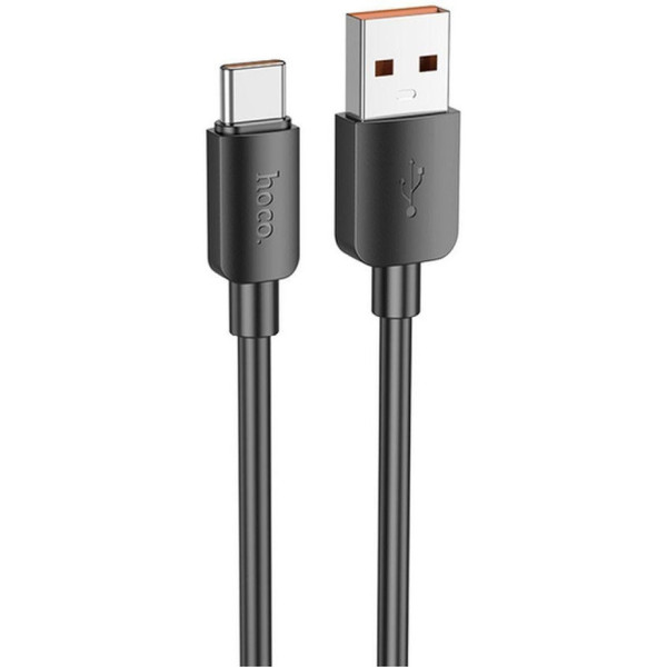 Кабель Hoco X96 Hyper 27W USB to Type-C 0.25m (L-0.25M) Black
