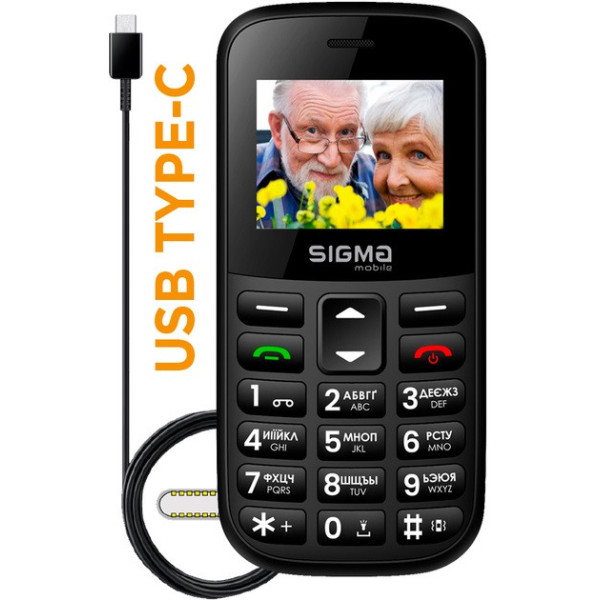 Телефон Sigma Mobile Comfort 50 Easy Black