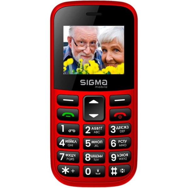 Телефон Sigma Mobile Comfort 50 Easy Red