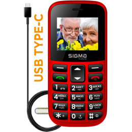 Телефон Sigma Mobile Comfort 50 Easy Red