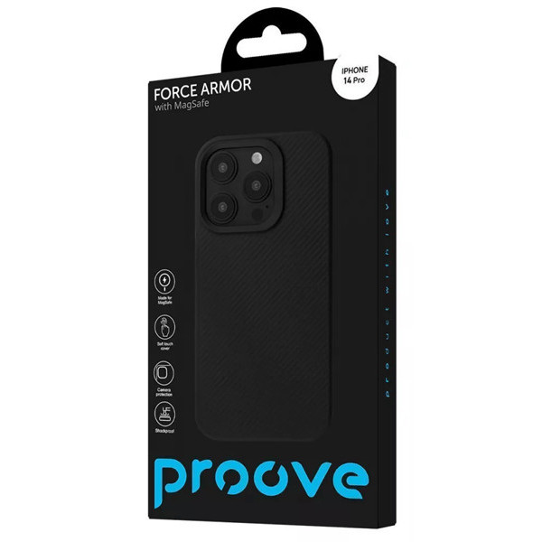 Чехол Proove Force Armor Case with Magnetic Ring для iPhone 14 Pro Black (PCFAIP140P02)