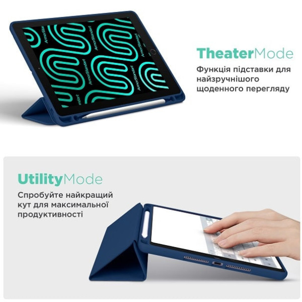 Чехол-книжка ArmorStandart Smart Fold Pen для Xiaomi Redmi Pad Pro/Pro 5G/Poco Pad Dark Blue (ARM81431)