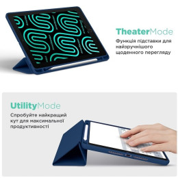 Чехол-книжка ArmorStandart Smart Fold Pen для Xiaomi Redmi Pad Pro/Pro 5G/Poco Pad Dark Blue (ARM81431)