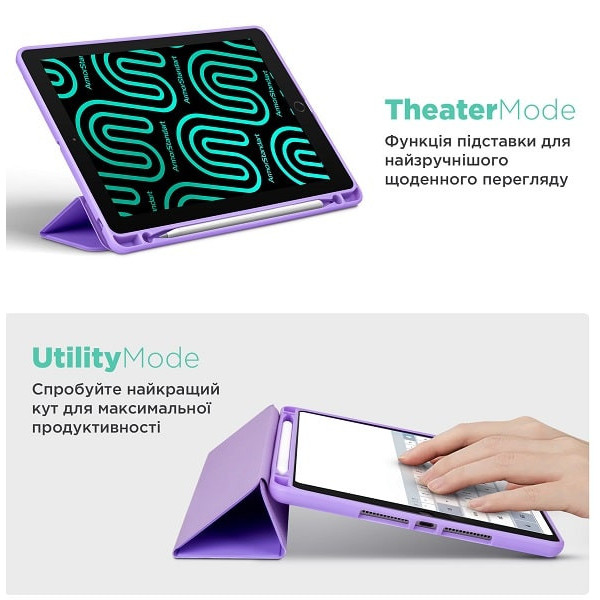 Чeхол-книжка ArmorStandart Smart Fold Pen для Xiaomi Redmi Pad Pro/Pro 5G/Poco Pad LPurple(ARM81432)