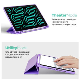 Чохол-книжка ArmorStandart Smart Fold Pen для Samsung Tab A9 Plus X210/X216 Light Purple (ARM75000)