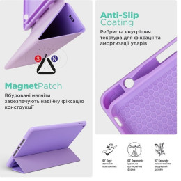 Чохол-книжка ArmorStandart Smart Fold Pen для Samsung Tab A9 Plus X210/X216 Light Purple (ARM75000)