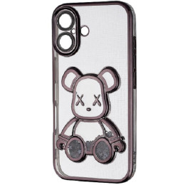 Чохол Shining Bear Case Protected Camera iPhone 16 Black