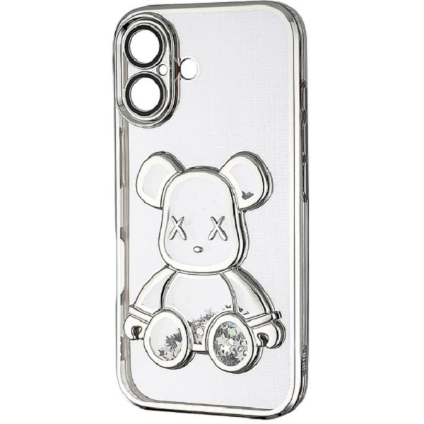 Чохол Shining Bear Case Protected Camera iPhone 16 Silver