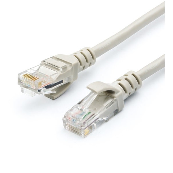 Патч-корд Atcom UTP RJ45 Cat.5e 0.5m Сірий (9159)