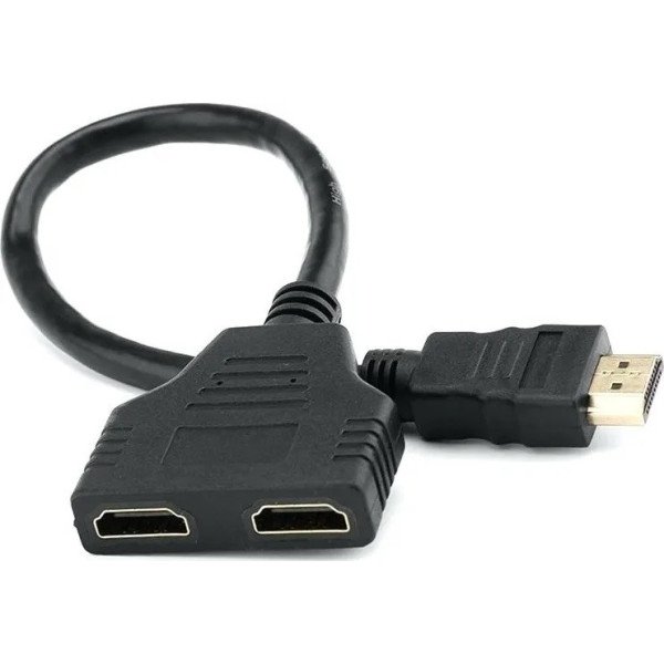 Кабель Atcom HDMI - 2xHDMI 0.1м Black (10901)