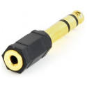 Адаптер Cablexpert 6.35 мм - 3.5 мм (M/F), черный (A-6.35M-3.5F)