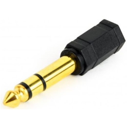 Адаптер Cablexpert 6.35 мм - 3.5 мм (M/F), черный (A-6.35M-3.5F) 2