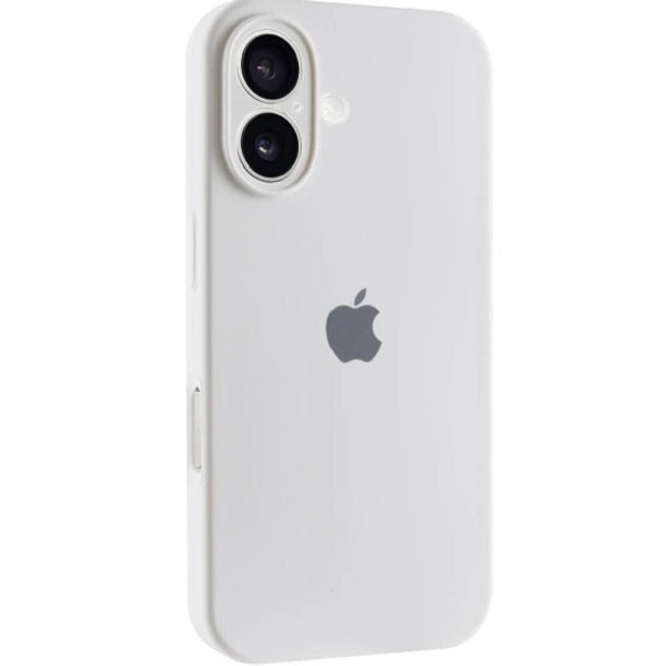 Чохол Silicone Case Full Camera для iPhone 16 White