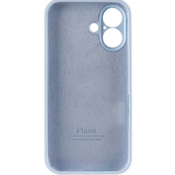 Чехол Silicone Case Full Camera для iPhone 16 Sweet Blue