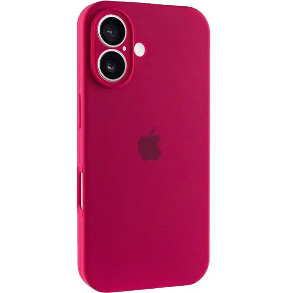 Чохол Silicone Case Full Camera для iPhone 16 Rose Red