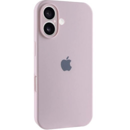 Чехол Silicone Case Full Camera для iPhone 16 Chalk Pink